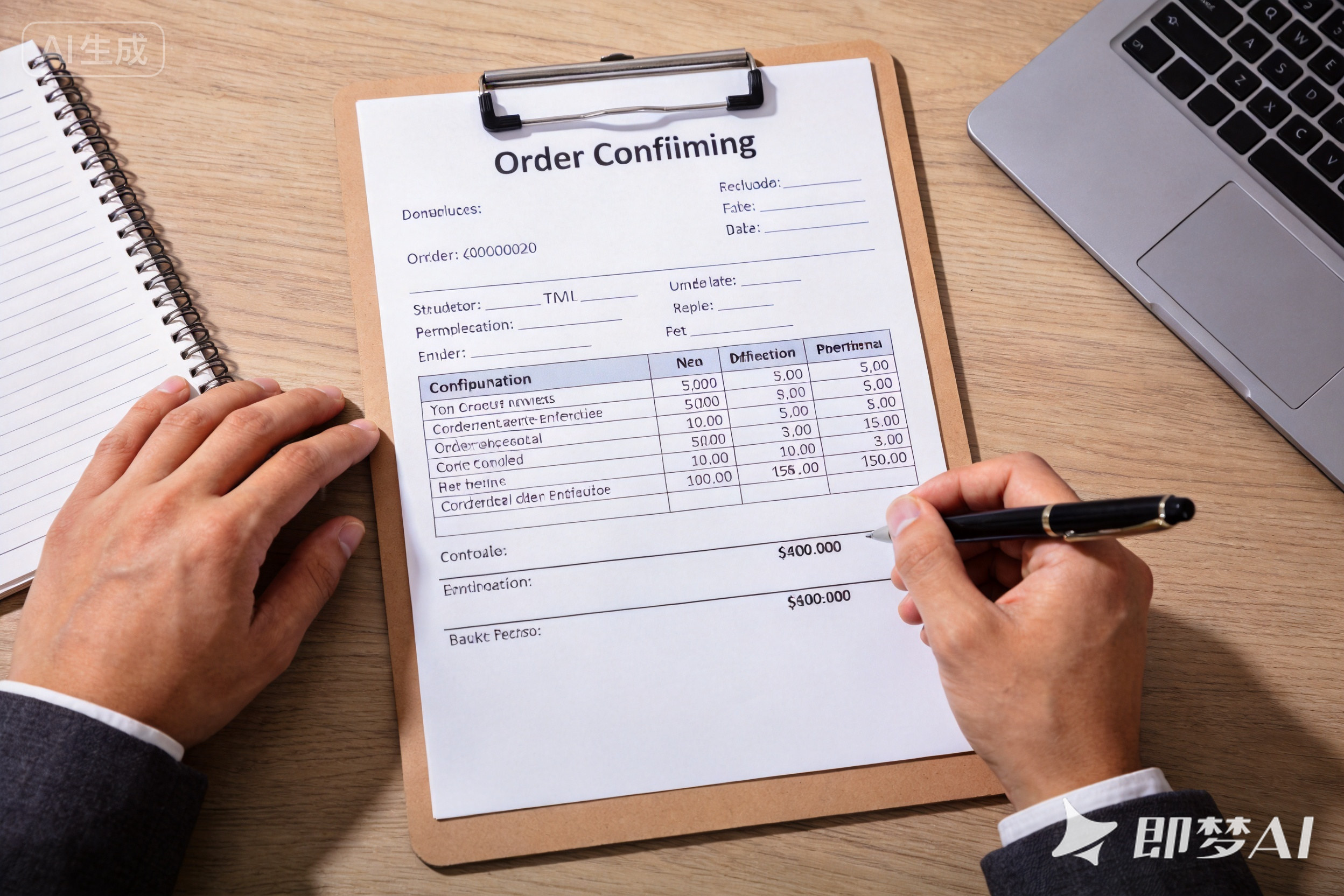 Order configuration confirmation meeting